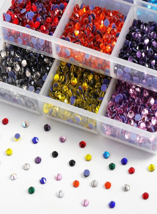 BEADSLAND Hotfix Rhinestones Mixed 12 Colors, SS10 Rhinestones for Crafts Clothes, Hotfix Crystals with 1 Tweezers and 2 Wax Pencils - Image 3
